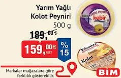 YARIM YAĞLI KOLOT PEYNİRİ 500 G fiyat ve kampanya bilgisi